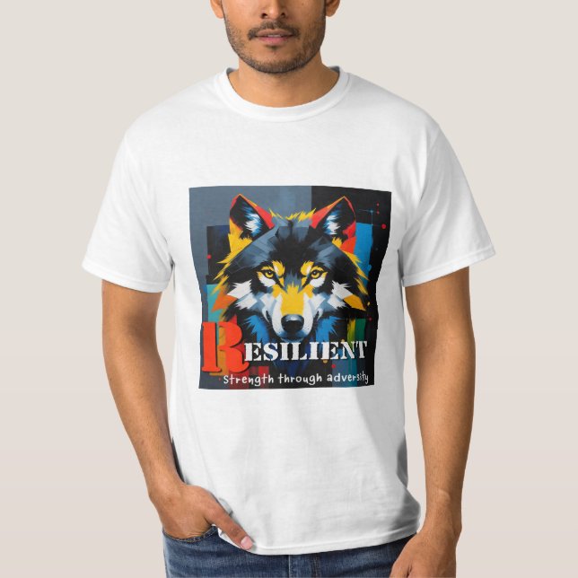 Resilient Wolf T-Shirt (Vorderseite)