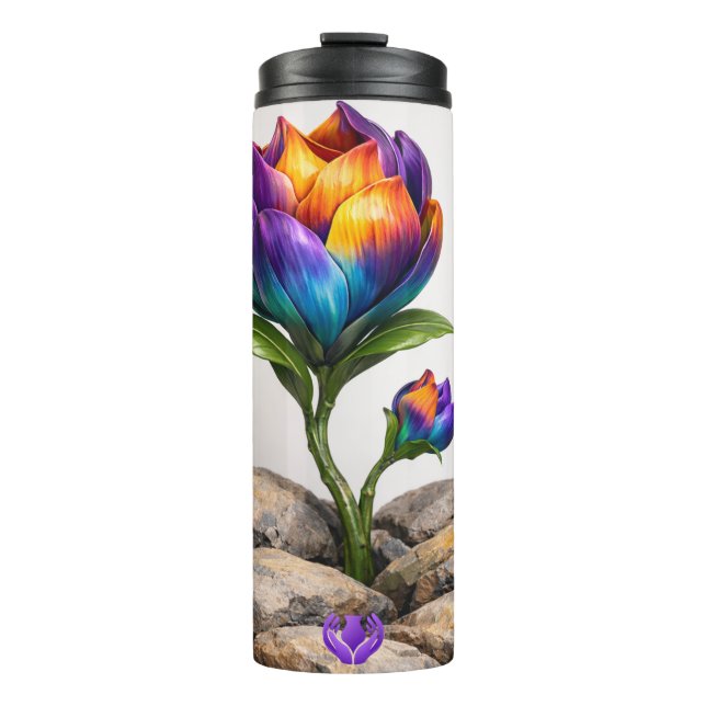 Resilienz (lila Ausgabe) Thermosbecher (Vorderseite)