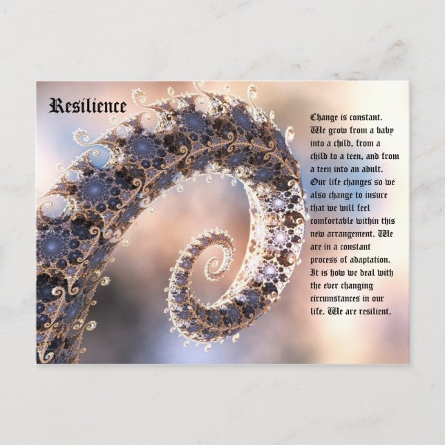 Resilienz Postkarte (Vorderseite)