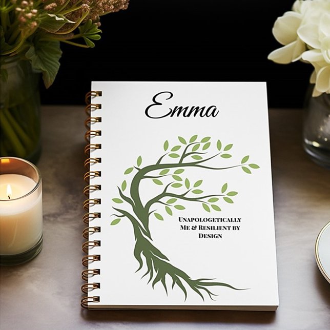 RESILITÄT VON DESIGN Modernes Personalisiert Notizbuch (Von Creator hochgeladen)