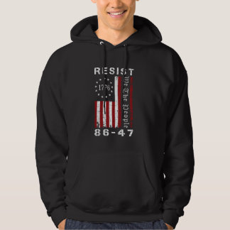 Resist 8647 86 47 Protest We The People Flag Save Hoodie