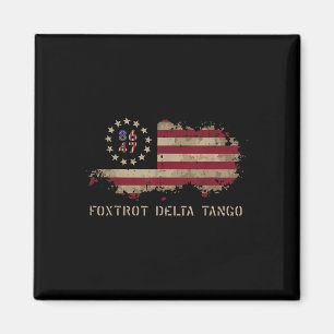 Resist 8647 Foxtrot Delta Tango Usa Flaggentest Magnet