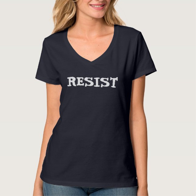 Resist | Anti Donald Trump T-Shirt (Vorderseite)