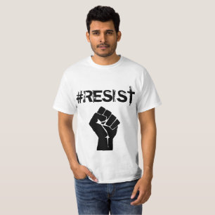 #Resist "Anti-Trumpf" politischer Knopf T-Shirt