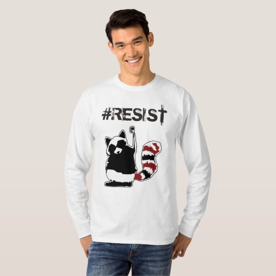 #Resist "Anti-Trumpf" Raccon politisches Shirt