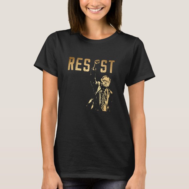 RESIST Bernie Sanders Freedom US National Service  T-Shirt (Vorderseite)