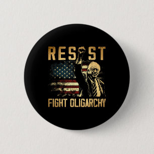 Resist Bernie Sanders kämpft gegen Oligarchie Free Button
