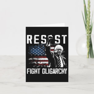 Resist Bernie Sanders kämpft gegen Oligarchie Free Karte