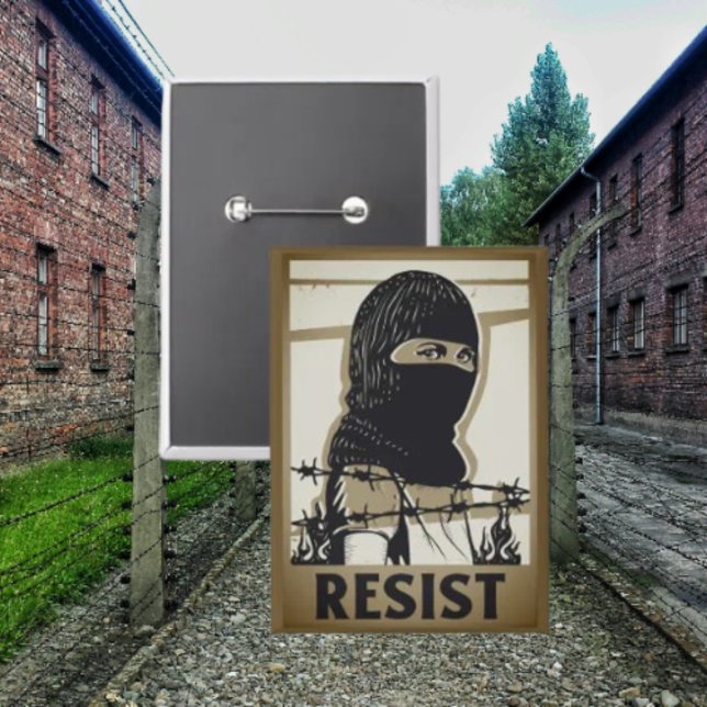 Resist Button - Frau in der Skischule (Von Creator hochgeladen)