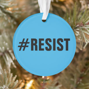 #Resist, caractères gras sur lumineux et