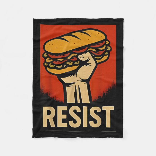 Resist Dc Sandwich Thrower Fleecedecke (Vorderseite)