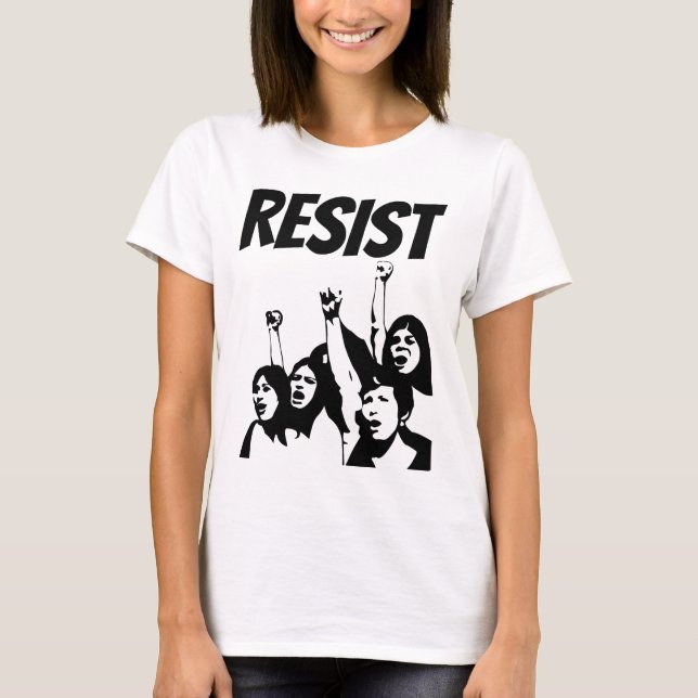RESIST Feministische T - Shirt, Power T-Shirt (Vorderseite)