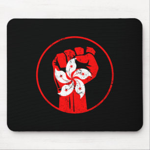 "Resist Fist" mit Hongkonger Flaggengeschenke für Mousepad
