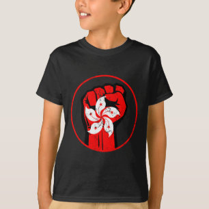 "Resist Fist" mit Hongkonger Flaggengeschenke für T-Shirt