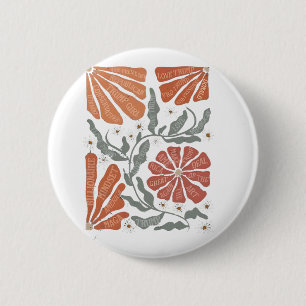 RESIST Floral Anti Trump politischer Protest Button