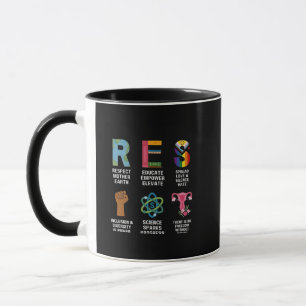 Resist Floral LGBTQ Rechte Trans Equality Tasse