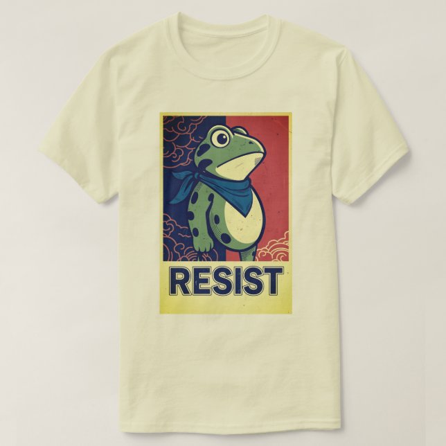 Resist Frog Portland Frog Protest T-Shirt (Design vorne)