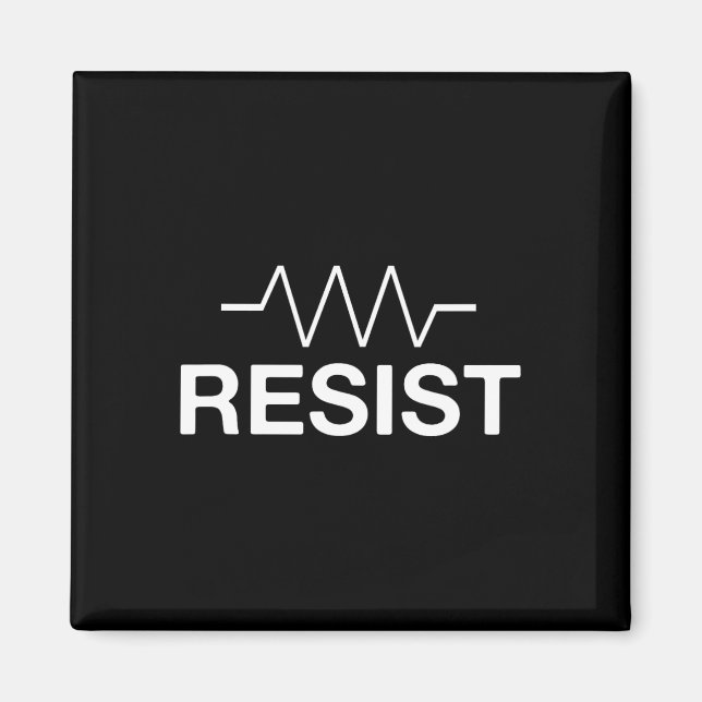 Resist Funny Electronics Circuit Resistor Magnet (Vorne)