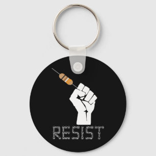 Resist Funny Gift Idee für Elektroingenieure Schlüsselanhänger