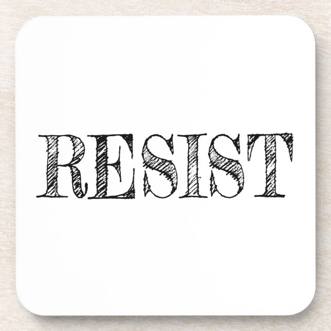 Resist Getränkeuntersetzer (Vorderseite)