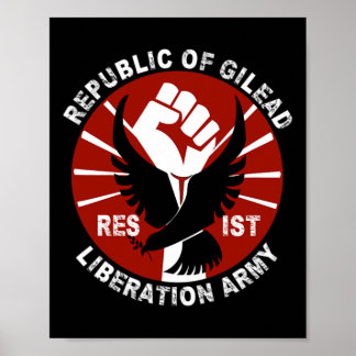 Resist- Gilead Liberation Army Zivil Rights Activi Poster