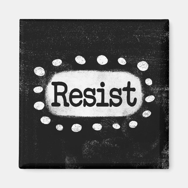 Resist Kühlschrank Magnet (Vorne)