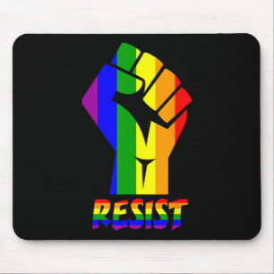 Resist Lgbt Pride Liebe T Shirt Gay Lesbian Cool T Mousepad