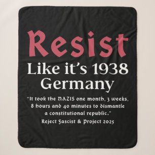 Resist Like It's 1938 Deutschland Sherpadecke