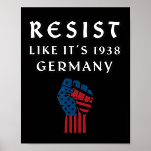 Resist Like It's 1938 Deutschland Viral Apparel -  Poster
