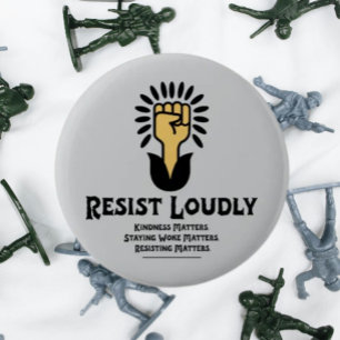 Resist Louly Button   Progressiv antifaschistisch