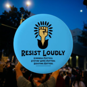 Resist Louly Button   Progressiv antifaschistisch