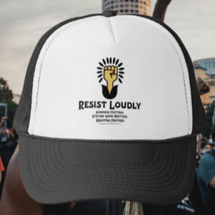 Resist Louly Trucker Hat Antifaschistischer Powe Truckerkappe