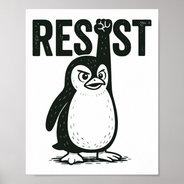Resist Penguin 2 Poster (Vorne)