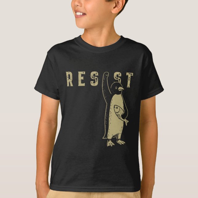 Resist Penguin 3 T-Shirt (Vorderseite)