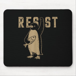 Resist Penguin Activism Grafik Design Mousepad