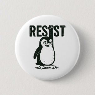 Resist Penguin Button