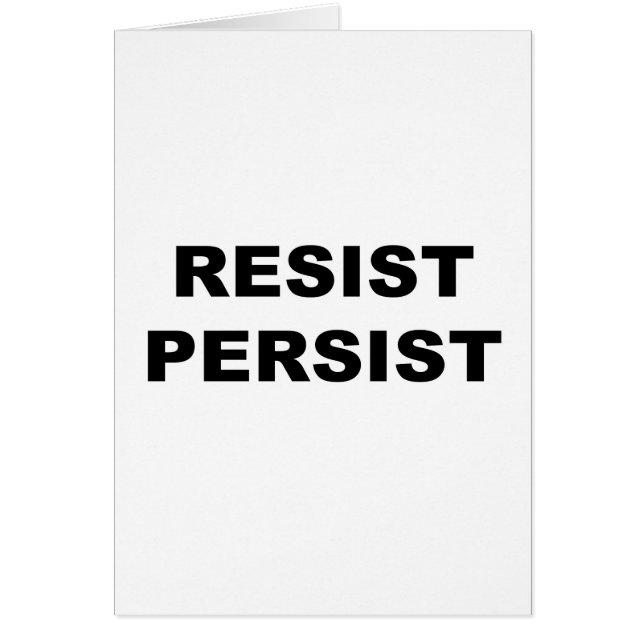 RESIST PERSIST (Vorne)