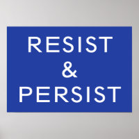 Resist & Persist Blau