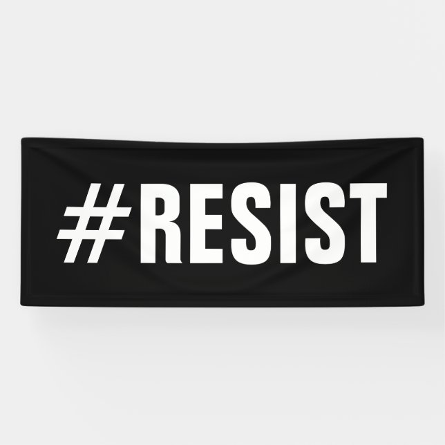 #Resist Politischer Protest März - lang Banner (Horizontal)