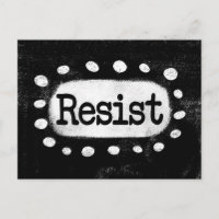Resist Postkarte