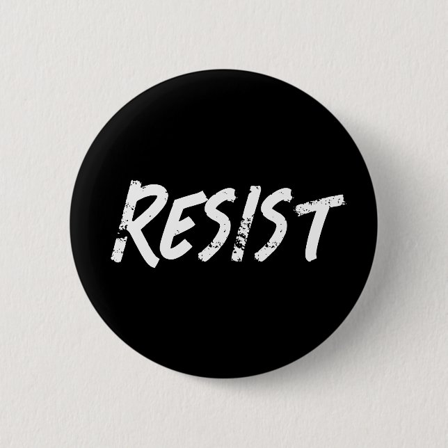 Resist | Protest gegen Trump Button (Vorderseite)