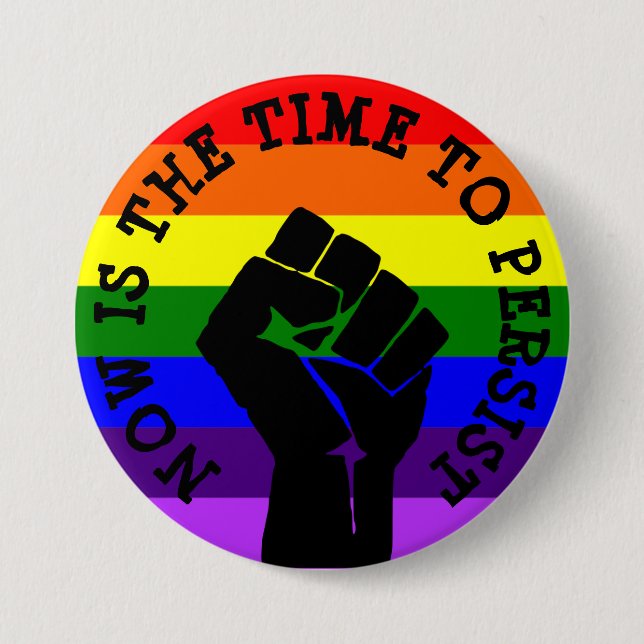 #Resist Protestierender-Faust Anti-Trumpf Button (Vorderseite)
