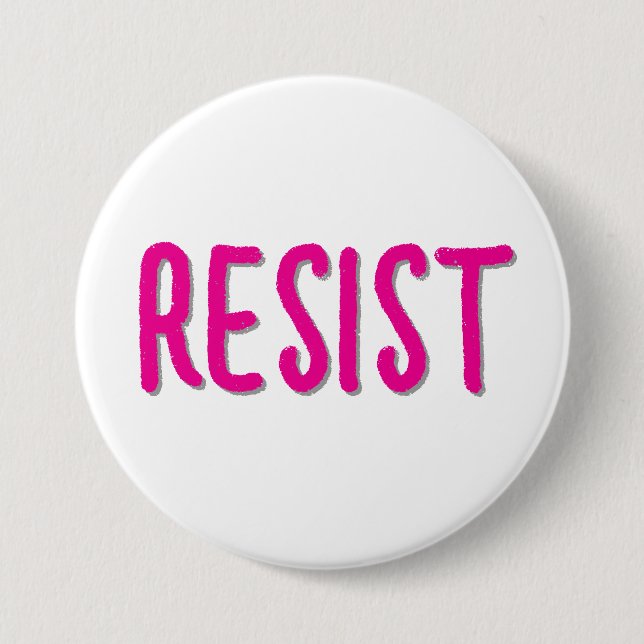 Resist Resistance Pink Button (Vorderseite)
