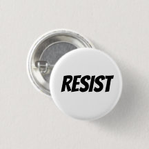 "Resist" - schwarze Buchstaben -
