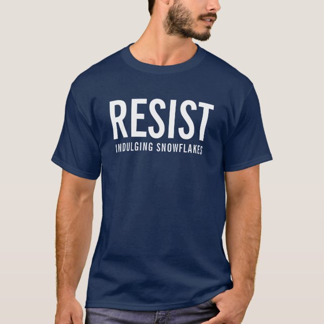 Resist se livrant le T-shirt de flocons de neige (Devant)