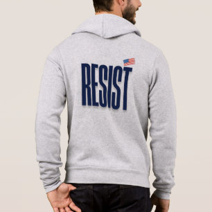 RESIST Small American Flag - Protest-Erklärung Hoodie