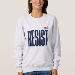 RESIST Small American Flag - Protest-Erklärung Sweatshirt
