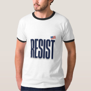 RESIST Small American Flag - Protest-Erklärung T-Shirt