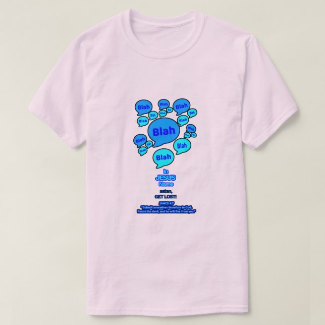 Resist the devil - Blue Logo - T-Shirt (Design vorne)