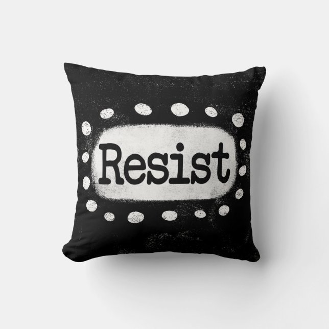 Resist Throw Kissen (Vorderseite)